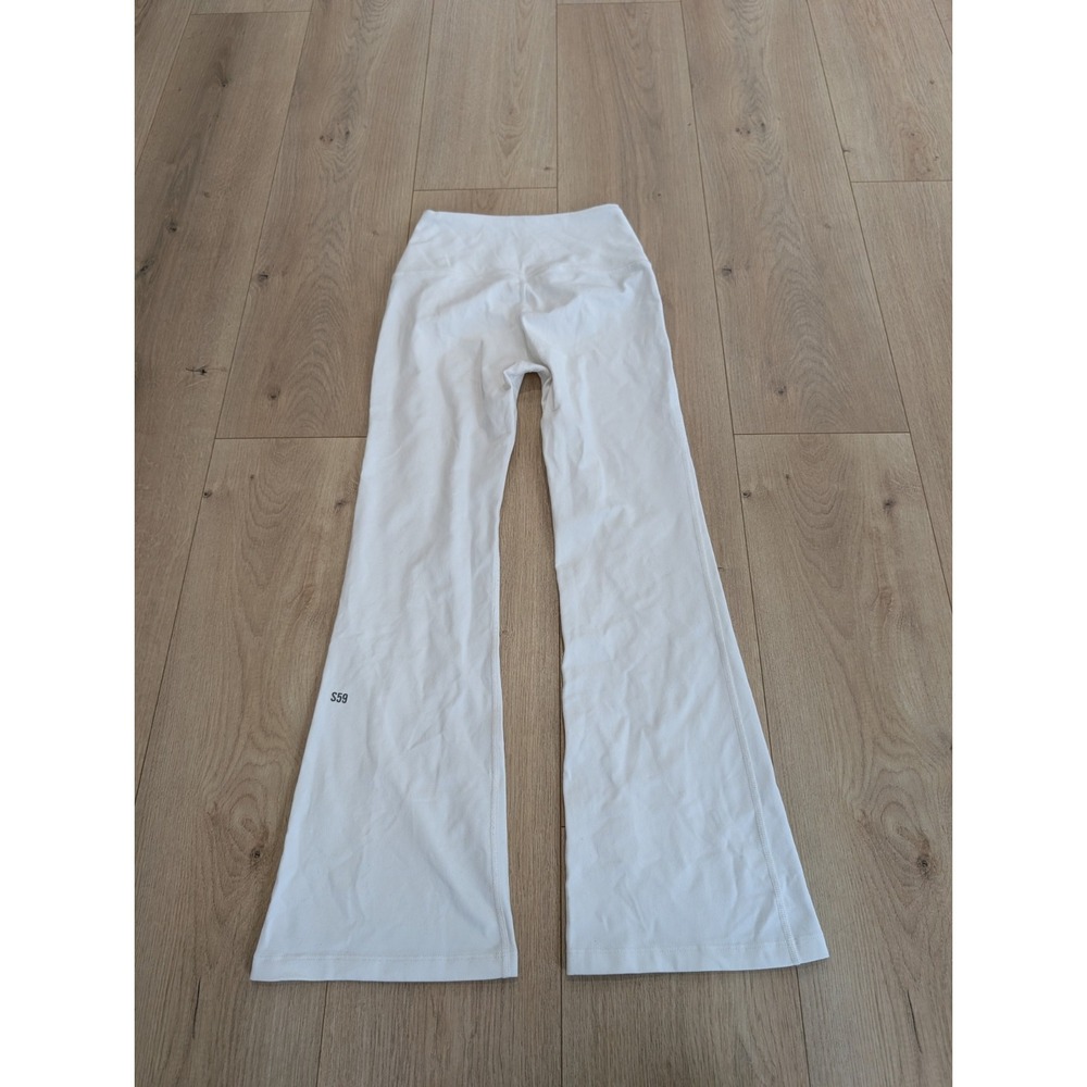 Splits59 Women's White Size Small Flared Pull-On Yoga Leggings Athleisure